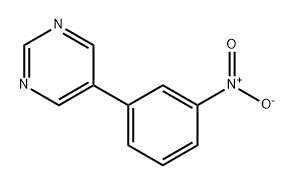 Pyrimidine, 5-(3-nitrophenyl)- Structure