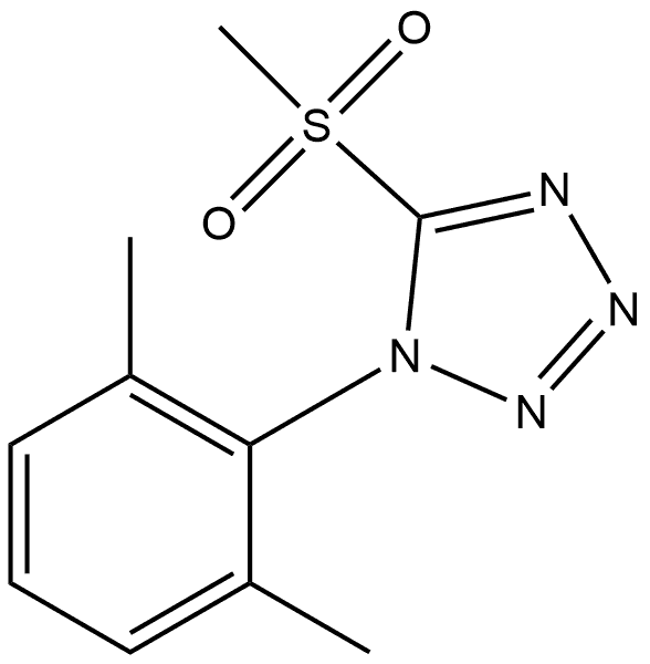 1-(2,6-二甲基苯基)-5-(甲基磺酰基)-1H-四唑, 695193-89-6, 结构式