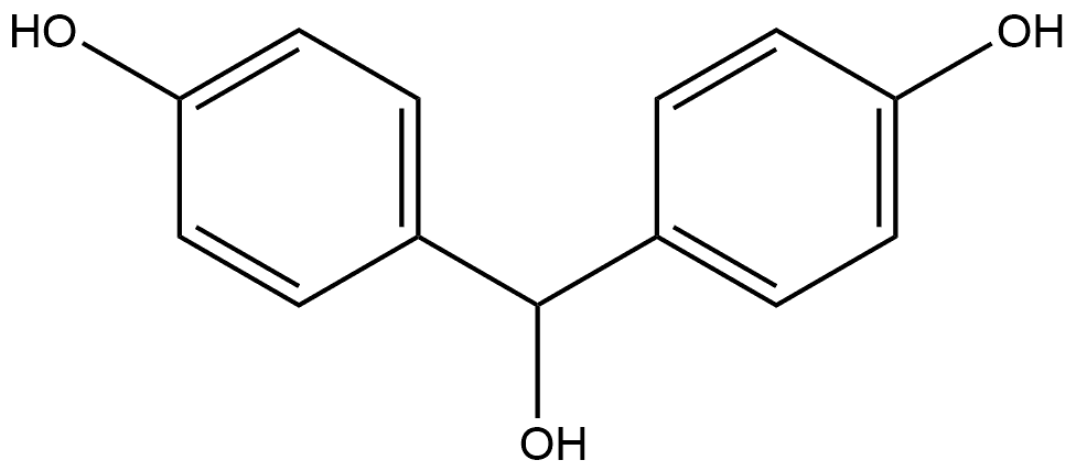 Benzenemethanol, 4-hydroxy-α-(4-hydroxyphenyl)- Struktur