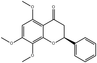 5,7,8-Trimethoxyflavanone 结构式