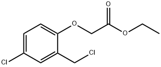 Acetic acid, 2-[4-chloro-2-(chloromethyl)phenoxy]-, ethyl ester Struktur