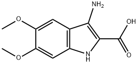 3-AMINO-5,6-DIMETHOXY-1H-INDOLE-2-CARBOXYLIC ACID Structure