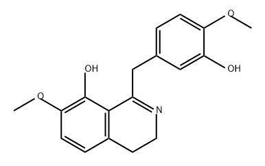 8-Isoquinolinol, 3,4-dihydro-1-[(3-hydroxy-4-methoxyphenyl)methyl]-7-methoxy-