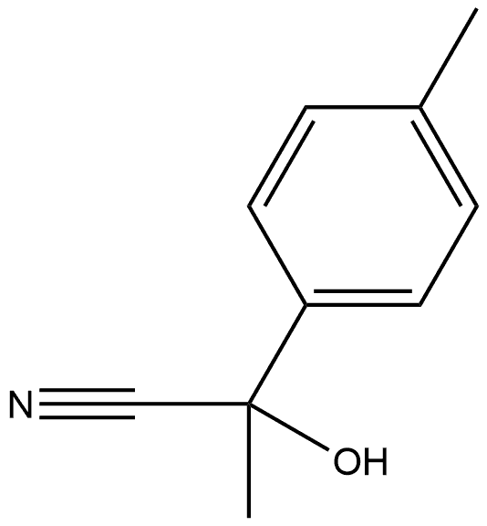Benzeneacetonitrile, α-hydroxy-α,4-dimethyl- 结构式