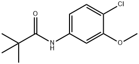 N-(4-氯-3-甲氧苯基)特戊酰茚二酮酰胺, 698395-67-4, 结构式