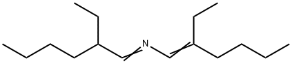 1-Hexen-1-amine, 2-ethyl-N-(2-ethylhexylidene)- Structure