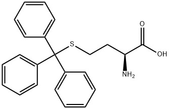 L-Homocysteine, S-(triphenylmethyl)- 化学構造式
