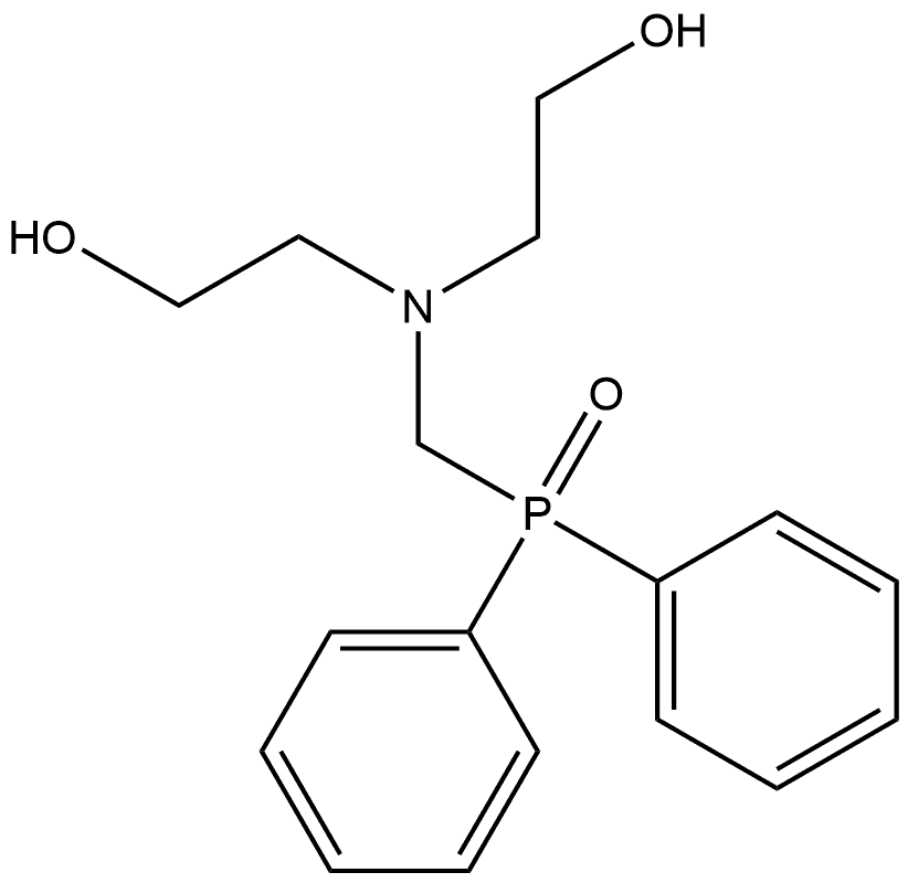 2,2′-[[(Diphenylphosphinyl)methyl]imino]bis[ethanol] Structure