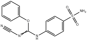 Carbamimidic acid, N-[4-(aminosulfonyl)phenyl]-N'-cyano-, phenyl ester