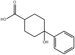 4-羟基-4-苯基环己烷-1-羧酸 结构式