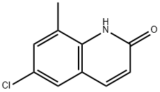 6-氯-8-甲基喹啉-2(1H)-酮 结构式