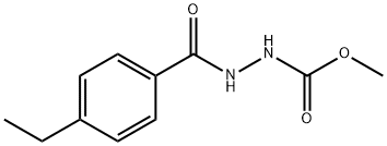 Hydrazinecarboxylic acid, 2-?(4-?ethylbenzoyl)?-?, methyl ester Struktur