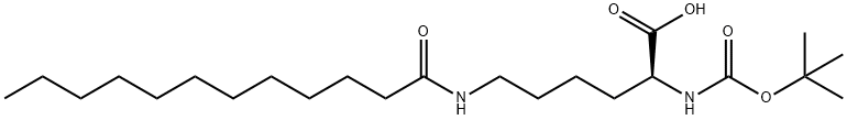 Boc-L-Lys(lauroyl)-OH Structure