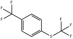 Benzene, 1-(trifluoromethyl)-4-[(trifluoromethyl)thio]- Structure