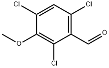 2,4,6-Trichloro-3-methoxybenzaldehyde Structure