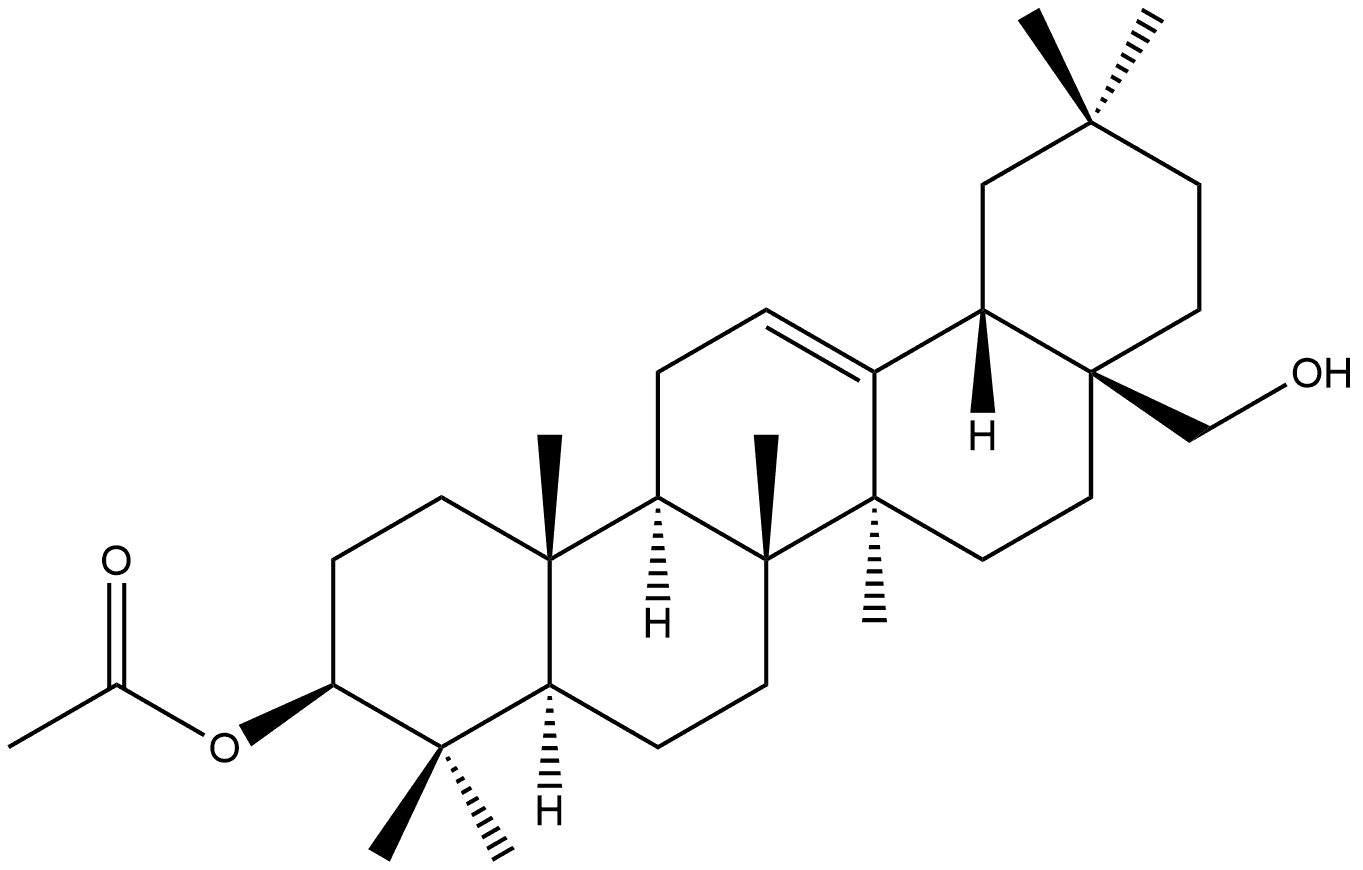 Olean-12-ene-3,28-diol, 3-acetate, (3β)- Structure