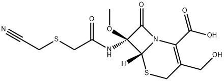Cefmetazole impurity 9/(6R-cis)-7-[[[(Cyanomethyl)thio]acetyl]amino]-3-(hydroxymethyl)-7-methoxy-8-oxo-5-thia-1-azabicyclo[4.2.0]oct-2-ene-2-carboxylic Acid|CEFMETAZOLE IMPURITY