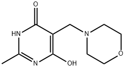 4(3H)?-?Pyrimidinone, 6-?hydroxy-?2-?methyl-?5-?(4-?morpholinylmethyl)?- Struktur