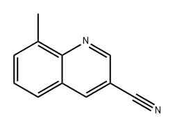 3-Quinolinecarbonitrile, 8-methyl- Structure