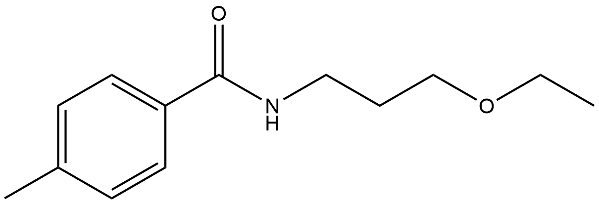 N-(3-Ethoxypropyl)-4-methylbenzamide 结构式