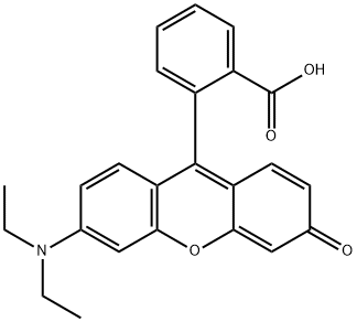 Benzoic acid, 2-[6-(diethylamino)-3-oxo-3H-xanthen-9-yl]- Structure