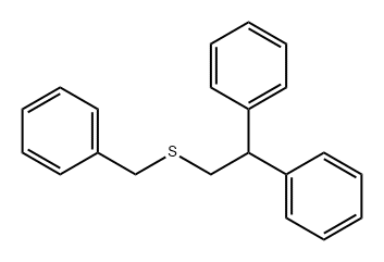Benzene, 1,1'-[2-[(phenylmethyl)thio]ethylidene]bis-