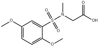 N-[(2,5-Dimethoxyphenyl)sulfonyl]-N-methylglycine,714211-65-1,结构式