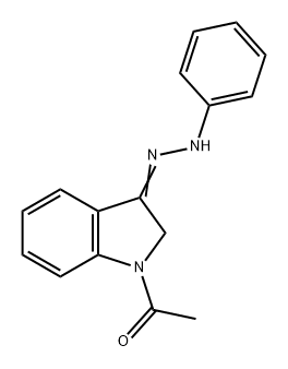 3H-Indol-3-one, 1-acetyl-1,2-dihydro-, 3-(2-phenylhydrazone)