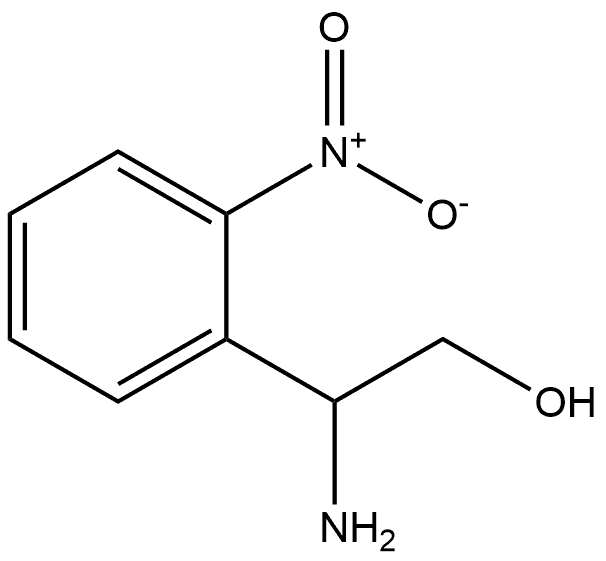 Benzeneethanol, β-amino-2-nitro- Structure