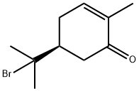2-Cyclohexen-1-one, 5-(1-bromo-1-methylethyl)-2-methyl-, (S)- (9CI) Struktur