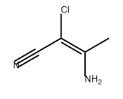 2-Butenenitrile, 3-amino-2-chloro-, (E)- (9CI) Structure