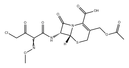 5-Thia-1-azabicyclo[4.2.0]oct-2-ene-2-carboxylic acid, 3-[(acetyloxy)methyl]-7-[[4-chloro-2-(methoxyimino)-1,3-dioxobutyl]amino]-8-oxo-, (6R-trans)- (9CI)