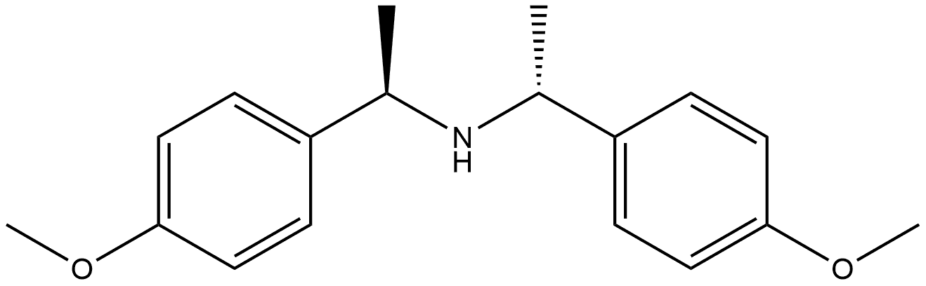 (R)-bis((R)-1-(4-methoxyphenyl)ethyl)amine Structure