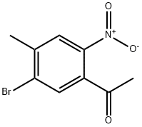 Ethanone, 1-(5-bromo-4-methyl-2-nitrophenyl)- 结构式