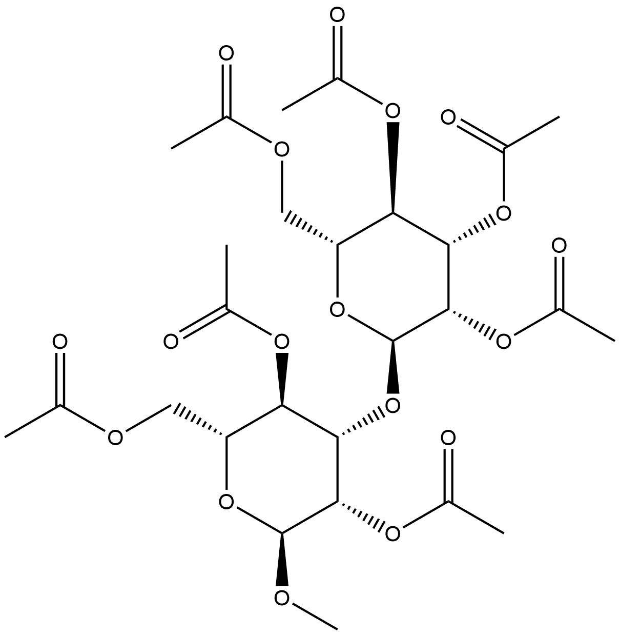 α-D-Mannopyranoside, methyl 3-O-(2,3,4,6-tetra-O-acetyl-α-D-mannopyranosyl)-, 2,4,6-triacetate