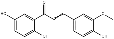 2-Propen-1-one, 1-(2,5-dihydroxyphenyl)-3-(4-hydroxy-3-methoxyphenyl)- Structure