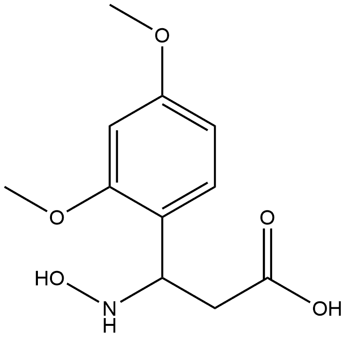 Benzenepropanoic acid, β-(hydroxyamino)-2,4-dimethoxy- Struktur
