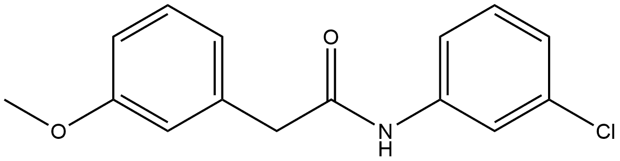 N-(3-Chlorophenyl)-3-methoxybenzeneacetamide 结构式