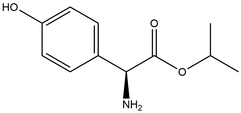 S-对羟基苯甘氨酸异丙酯,72137-71-4,结构式