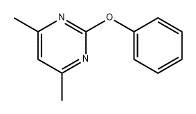 Pyrimidine, 4,6-dimethyl-2-phenoxy- Structure
