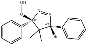 Hydroperoxide, (3R,5S)-5-bromo-4,5-dihydro-4,4-dimethyl-3,5-diphenyl-3H-pyrazol-3-yl, rel-