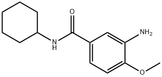 Benzamide, 3-?amino-?N-?cyclohexyl-?4-?methoxy- 化学構造式