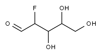 2'-deoxy-2'-fluororibose Struktur