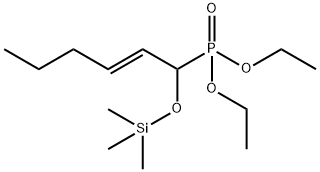 Phosphonic acid, P-[(2E)-1-[(trimethylsilyl)oxy]-2-hexen-1-yl]-, diethyl ester Structure