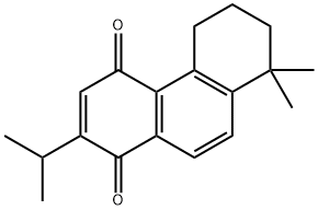 1,4-Phenanthrenedione, 5,6,7,8-tetrahydro-8,8-dimethyl-2-(1-methylethyl)- Struktur