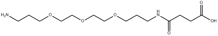 Butanoic acid, 4-[[3-[2-[2-(3-aminopropoxy)ethoxy]ethoxy]propyl]amino]-4-oxo- Structure