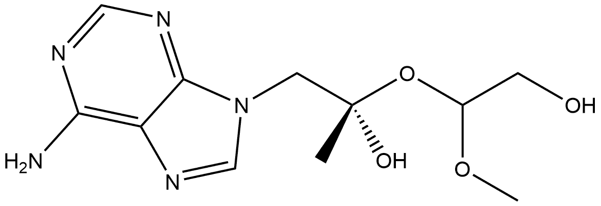 9H-Purine-9-propanol, 6-amino-β-(2-hydroxy-1-methoxyethoxy)-, (βS)-