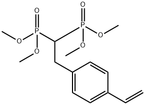 2-(4-ethenylphenyl)ethylidene] tetramethyl bisphosphonic acid ester Struktur