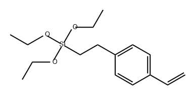 Benzene, 1-ethenyl-4-[2-(triethoxysilyl)ethyl]- Struktur