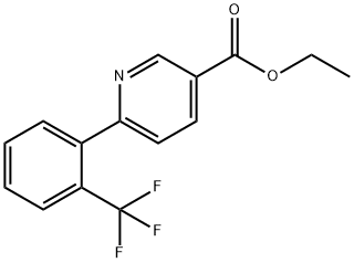 Ethyl 6-[2-(trifluoromethyl)phenyl]-3-pyridinecarboxylate 结构式